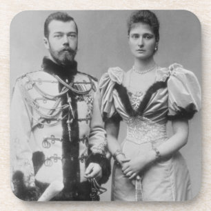 Portrait photograph of Tsar Nicholas II (1868-1918 Coaster