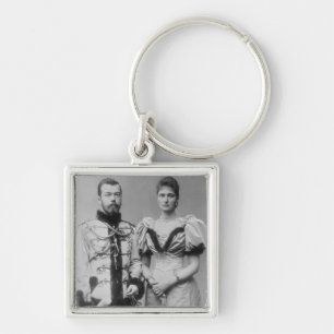 Portrait photograph of Tsar Nicholas II (1868-1918 Key Ring