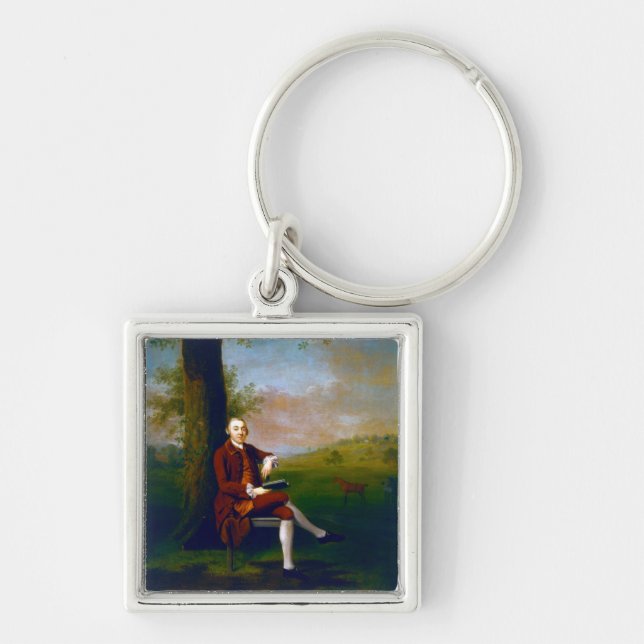 Portrait possibly of John Trevor, 3rd Baron Trevor Key Ring (Front)