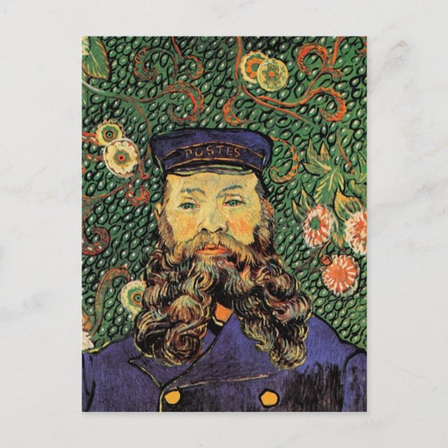 Portrait Postman Joseph Roulin Van Gogh Fine Art Postcard (Front)