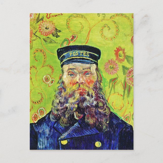 Portrait Postman Joseph Roulin Vincent van Gogh Postcard (Front)
