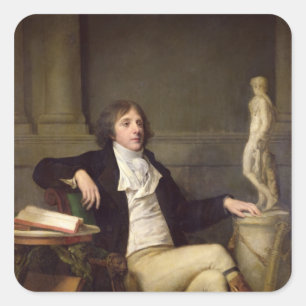 Portrait presumed to be Auguste Louis Square Sticker