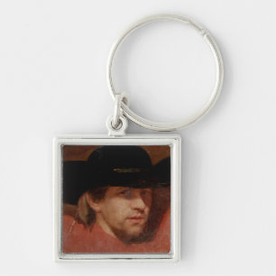 Portrait, presumed to be the artist, 1775 key ring