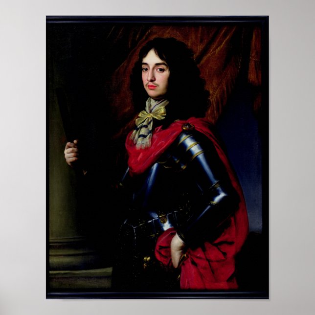 Portrait Prince Edward of Palatinate in Armour Poster (Front)