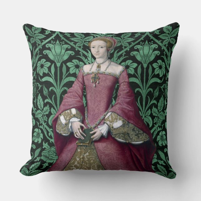Portrait Princess Elizabeth Tudor, Queen  Cushion (Front)
