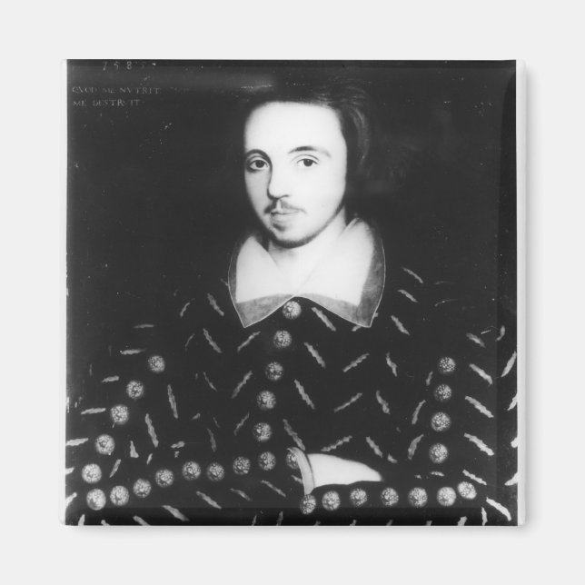 Portrait said to be Christopher Marlowe Magnet (Front)