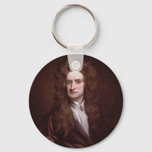 Portrait Sir Isaac Newton by Sir Godfrey Kneller Key Ring