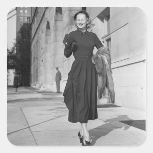 Portrait Square Sticker