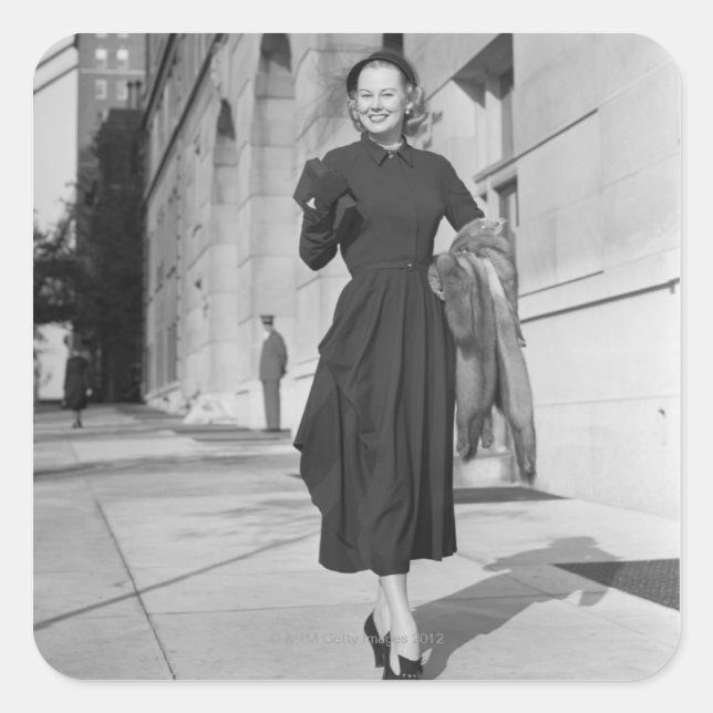 Portrait Square Sticker (Front)