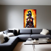 Portrait steampunk skeleton | AI Art Poster