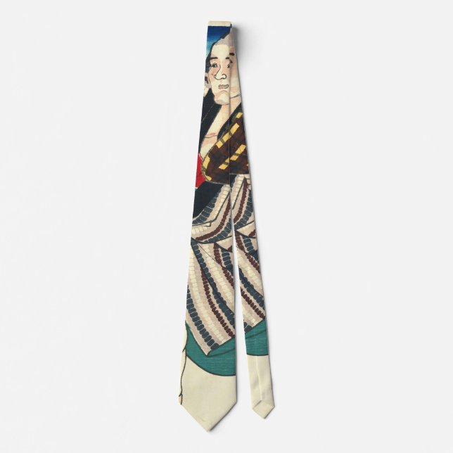 Portrait Sumo Wrestler 1847 Tie (Front)