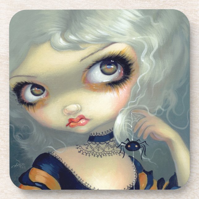 "Portrait with a Spiderling" Coasters (Front)