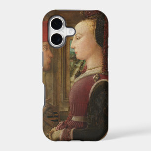 Portrait Woman Man Casement Filippo Lippi painting