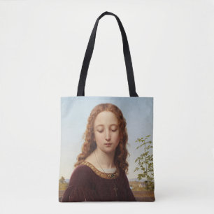 Portrait Young Woman Ernst Deger painting art canv Tote Bag