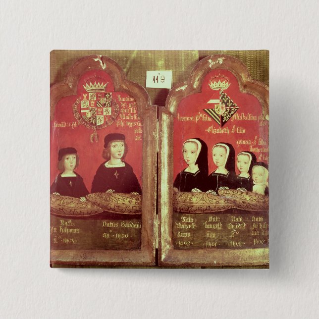 Portraits 15 Cm Square Badge (Front)