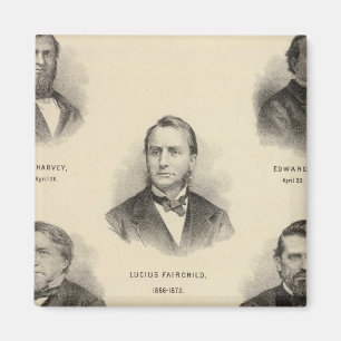 Portraits Governors of Wisconsin Louis P Harvey Magnet