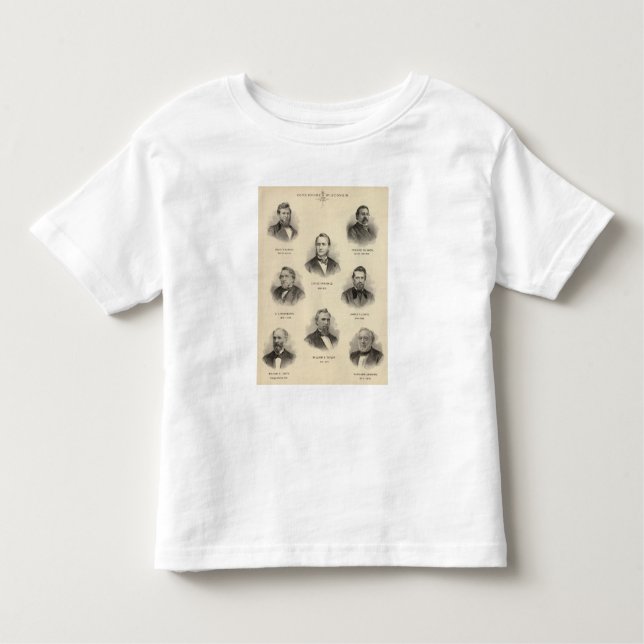 Portraits Governors of Wisconsin Louis P Harvey Toddler T-Shirt (Front)