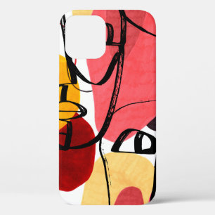 Portraits of a woman in modern abstract style. Han iPhone 12 Case