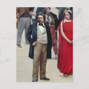 Portraits of artists and actors postcard