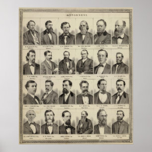 Portraits of Attorneys, Minnesota Poster