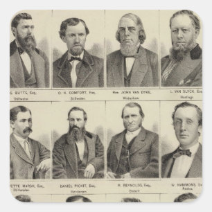 Portraits of Attorneys, Minnesota Square Sticker