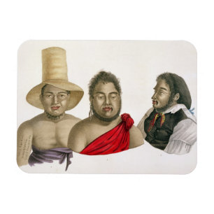 Portraits of chiefs of the Sandwich Islands, from Magnet