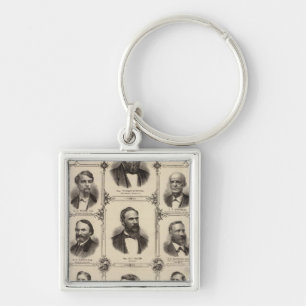 Portraits of Citizens of Polk County Key Ring