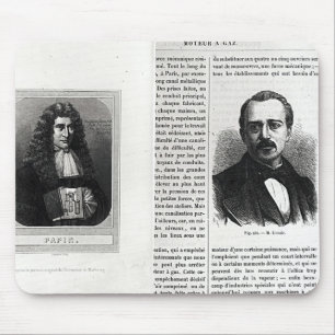 Portraits of Denis Papin  and Etienne Lenoir Mouse Pad