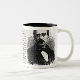 Portraits of Denis Papin and Etienne Lenoir Two-Tone Coffee Mug