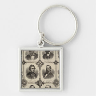 Portraits of EG Potter, Delano T Smith Key Ring