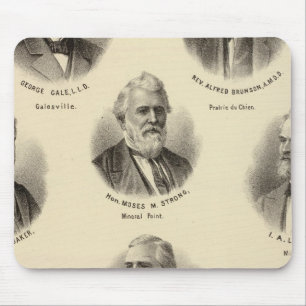 Portraits of George Gale, Alfred Brunson Mouse Pad
