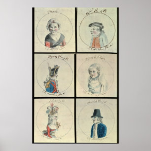 Portraits of Mary I  Edward IV Poster