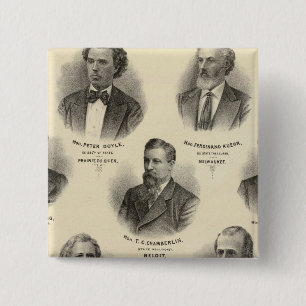 Portraits of Peter Doyle, Ferdinand Kuehn 15 Cm Square Badge