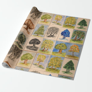 Portraits Of Trees wrapping paper