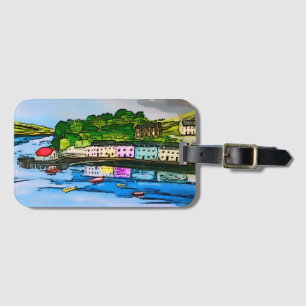 Portree Isle of Skye Scotland painting Luggage Tag