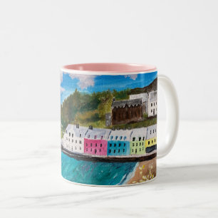 Portree Isle of Skye Scotland  Two-Tone Coffee Mug