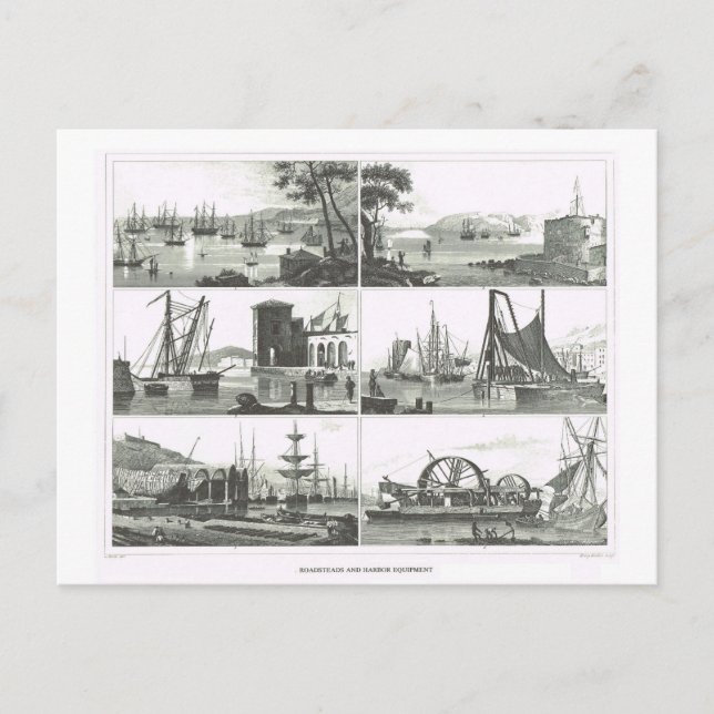 Ports and harbours postcard (Front)