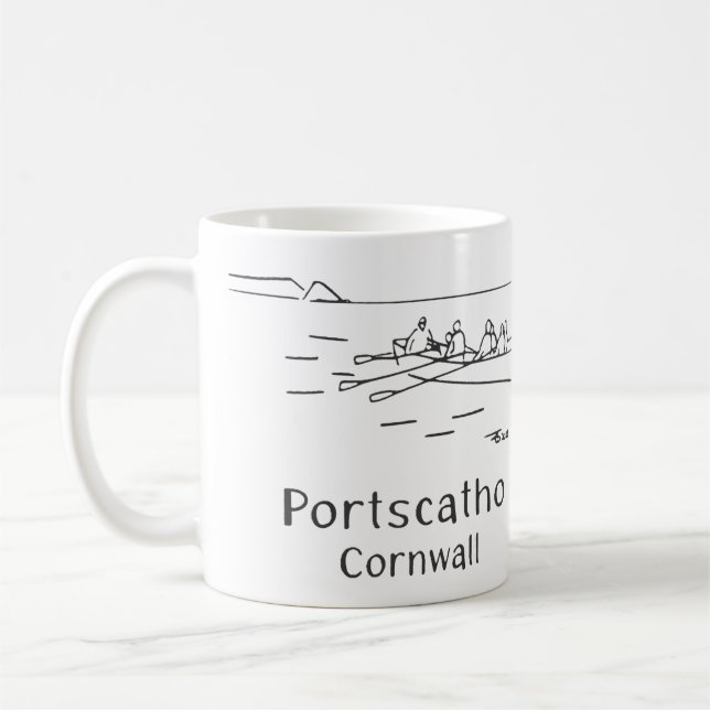 Portscatho Gig Rowers Mug (Left)