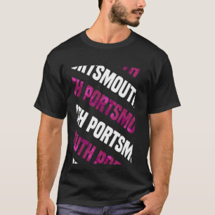 Portsmouth Camo Pattern Pink Camouflage T-Shirt