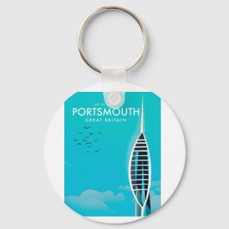 Portsmouth Great British Vacation poster Key Ring