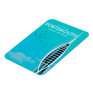 Portsmouth Great British Vacation poster Magnet