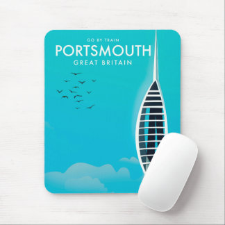 Portsmouth Great British Vacation poster Mouse Pad