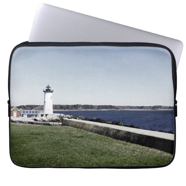 Portsmouth Lighthouse Laptop Sleeve (Front)