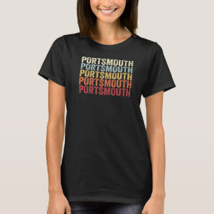 Portsmouth Michigan Portsmouth MI Retro Vintage Te T-Shirt