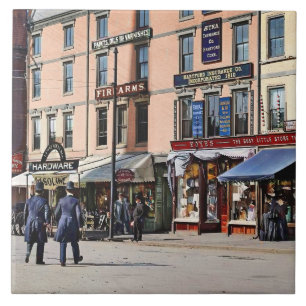 Portsmouth, NH - Congress Street, North Side c1907 Ceramic Tile