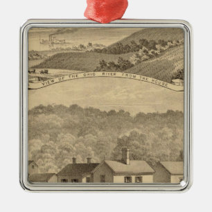 Portsmouth, Ohio Metal Ornament