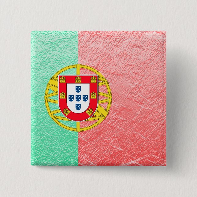 Portugal 15 Cm Square Badge (Front)