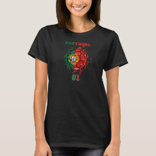 Portugal #1 Soccer Ball Football Portuguese Flag S T-Shirt