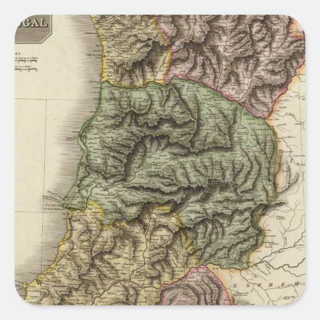 Portugal 2 square sticker (Front)