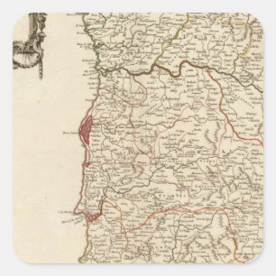 Portugal 6 square sticker